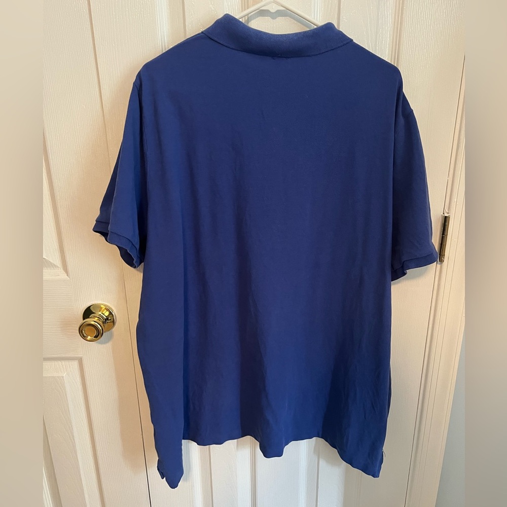 Polo Ralph Lauren Mens XXL Indigo Classic Fit Cotton Short Sleeve Polo Shirt - Picture 2 of 3